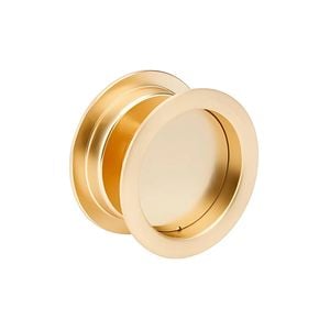 Zanda 50mm Satin Brass Round Cavity Sliding Passage Set