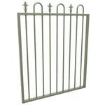 ProtectorAl 975 x 1200mm Pale Eucalypt Aluminium Loop And Spear Top Pool Gate