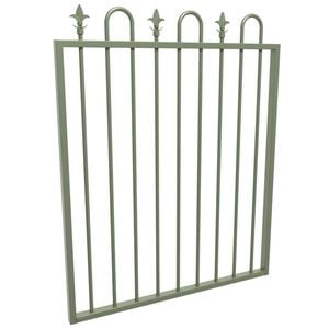 ProtectorAl 975 x 1200mm Pale Eucalypt Aluminium Loop And Spear Top Pool Gate