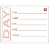 Hygiplas Food Labels Removable Prepped Food 500 Pack Commercial Kitchen Catering