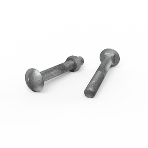 ZENITH M12 x 90mm Hot Dip Galvanised Cup Head Bolts & Nuts - Each
