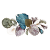 P&P Purple Leaf Metal Wall Art with Leaf Design for Indoor and Outdoor Decor