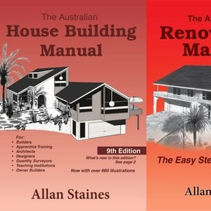 2-Pack: Allan Staines House Building Manual + Australian Renovator's Manual