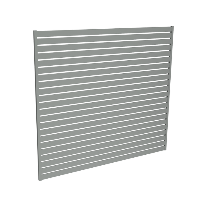 ProtectorAl Up to 2000W x Up to 1766H Palladium Silver Aluminium Slat Screen Kit