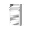 Oikiture Shoe Rack Shoes Storage Cabinet Organiser Shelf 3 Doors 45 Pairs White