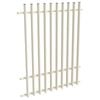 ProtectorAl 0350-1200W x 1500H Surfmist Aluminium Radiator Pool Fence Panel with mid rail