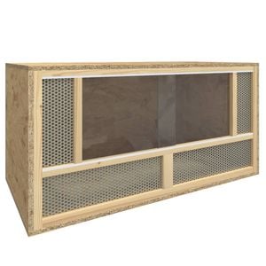 vidaXL Terrarium Engineered Wood Reptile Habitat Terrarium Jar Feeding Box 80x40x40 cm