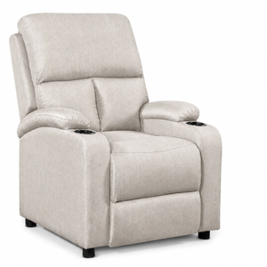 Zola Push Back Recliner Chair Linen Light Grey07