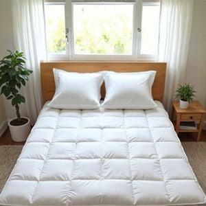 Royal Comfort Duck Feather and Down Mattress Topper 1800GSM  White Double