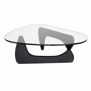 SK Designer Living | Replica Isamu Noguchi Glass Coffee Table - Black