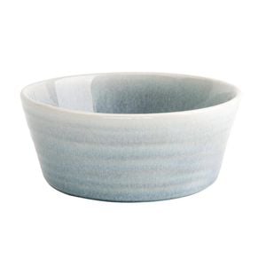 Olympia Cavolo Flat Round Bowls Ice Blue 143mm 6 Pack Ceramic Tableware Dining Bowls
