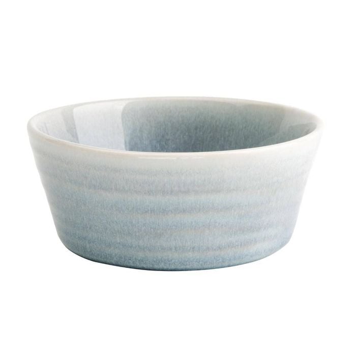 Olympia Cavolo Flat Round Bowls Ice Blue 143mm 6 Pack Ceramic Tableware Dining Bowls
