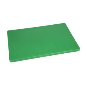 Hygiplas Chopping Board Extra Thick Low Density Green 450x300x20mm Commercial Kitchen Food Prep