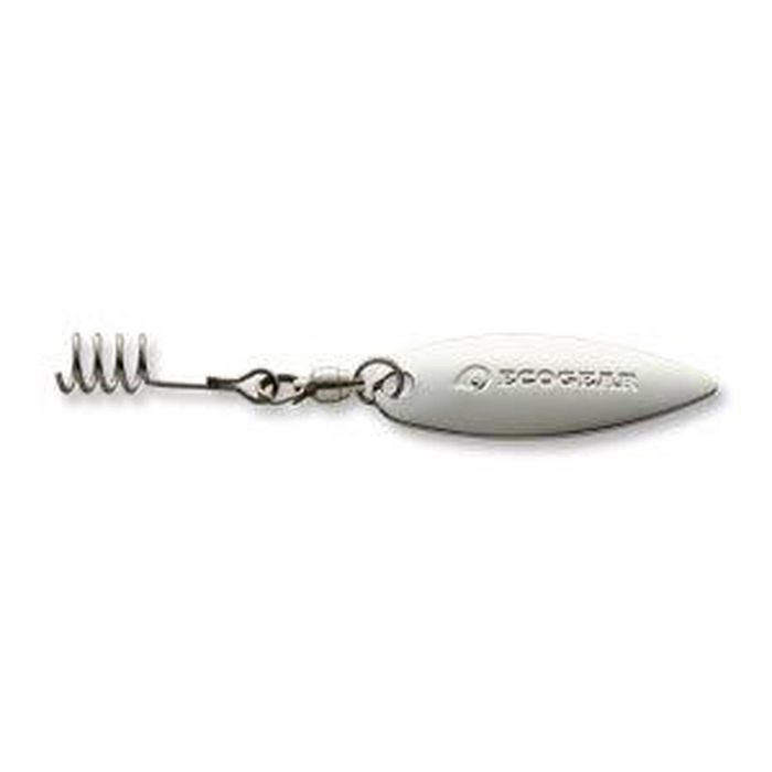 Ecogear Metal Blade For Soft Plastic Fishing Lure Silver Leaf