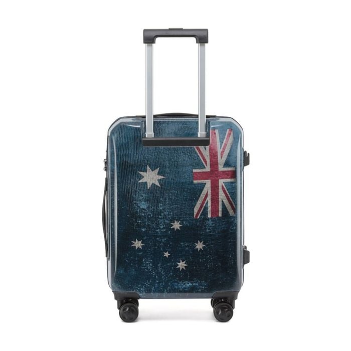 Tosca Australiana Suitcase Hard Shell Travel Luggage Australian Flag Small 55cm