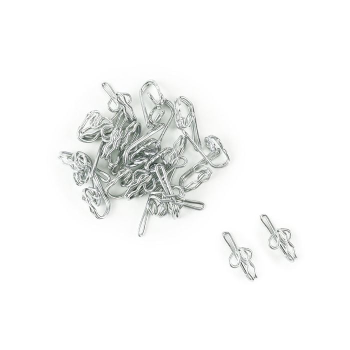 Windoware 25mm Gathering Curtain Hooks - 25 Pack