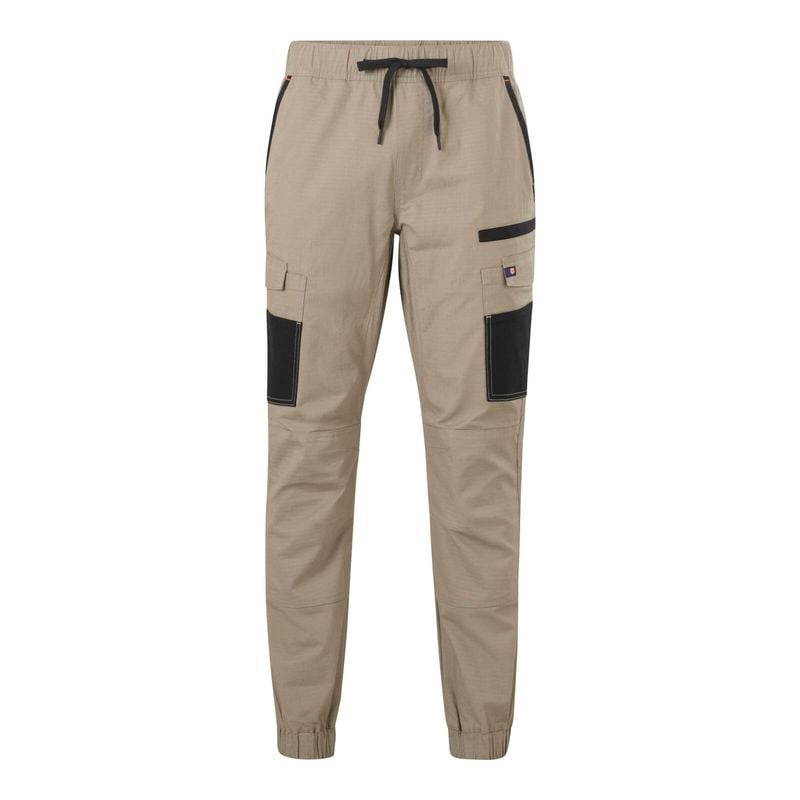 Size 97R Khaki Cuffed Ripstop Jogger