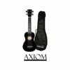 Axiom Spectrum Soprano Beginner Ukulele - Black with Bag