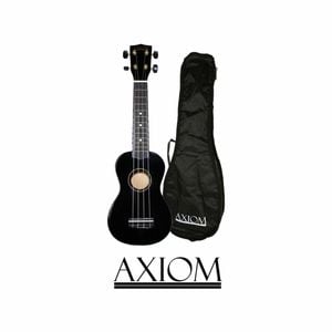Axiom Spectrum Soprano Beginner Ukulele - Black with Bag