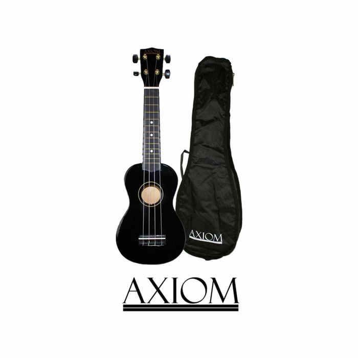 Axiom Spectrum Soprano Beginner Ukulele - Black with Bag