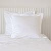 2pc Canningvale Mille 1000TC Cotton Euro Pillowcases - White