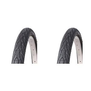 2PK AirPro Street Style Bicycle Tyre Replacement 24x1.75'' Black