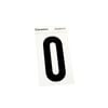 Sandleford 85mm Silver/Black Self Adhesive House Number 0 - 0