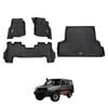 AUSGO Floor Mats & Boot Liner Set for Toyota Land Cruiser Landcruiser 76 Series LC76 2012-2023 Car Floor Liners Cargo Mat