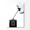 Black Perfume Bottle Drinking with A Straw Print 100% Australian Made 150x100cm (Stretched Canvas)
