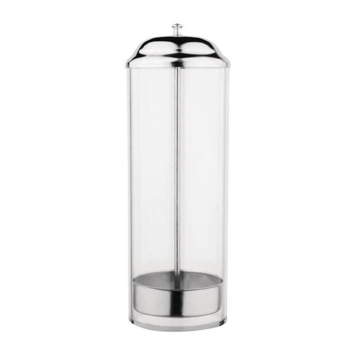 Olympia Plastic Straw Dispenser Retro Design T267 270x90mm Countertop Commercial Bar Kitchen Supplies