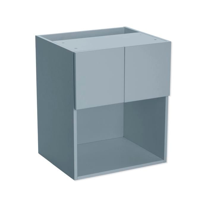 Kaboodle 600mm Danish Blue Modern Wall Microwave Cabinet