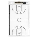 Basketball Coach Board With Erasable Marker - White