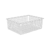 Flexi Storage 185mm White 2 Runner Wire Basket