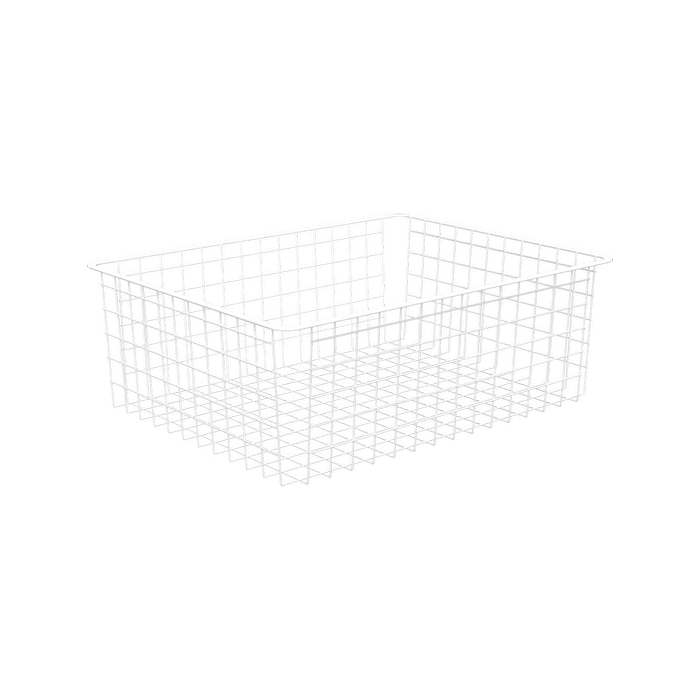 Flexi Storage 185mm White 2 Runner Wire Basket