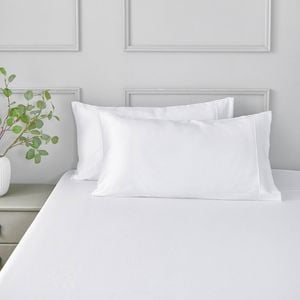 Dreamaker Matte satin king Pillowcase White - Twin Pack