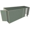 Build-a-Shed 1.5 x 5.2 x 2m Single Hinged Side Door Skillion Shed - Green