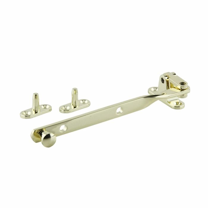 Jaeco Brass Plated Short Fanlight Window Stay