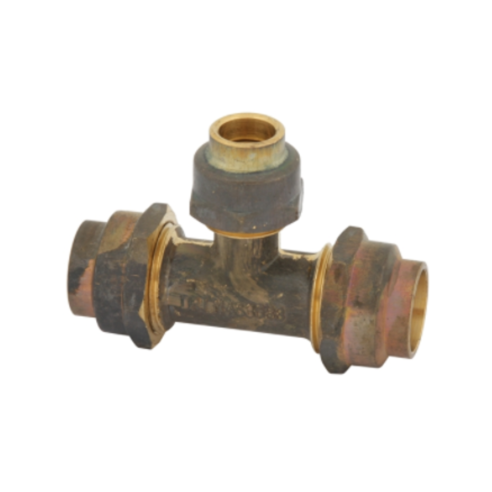 Brasshards 15FL x 15FL x 15FI Brass Flared Tee thumbnail 2