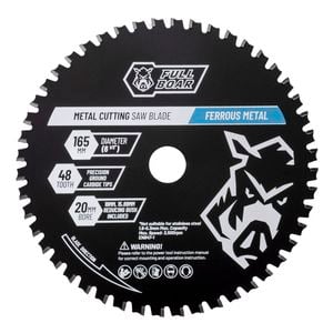 Full Boar 165mm 48T Ferrous Metal Circular Saw Blade FBCSB165-48MC