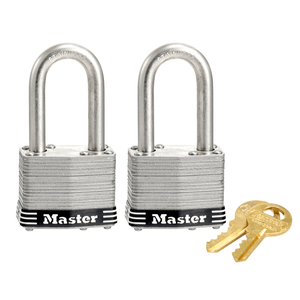Master Lock 44mm Laminated Stainless Steel Padlock - 2 Pack