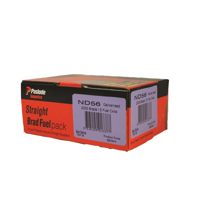 Paslode 38 x 2mm Galvanised Impulse Brad With Fuel - 2000 Pack