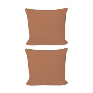 2PK The Lighthouse Washed Cotton European Pillowcase With Double Stitch Clay