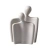 SOGA Ornament Set of 2 Abstract Human Figurine Sculptures Minimalist Modern Art Statues