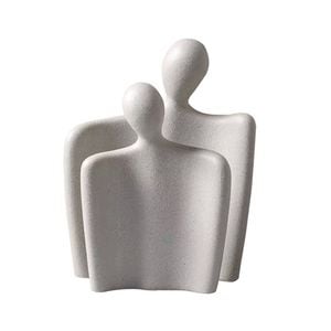 SOGA Ornament Set of 2 Abstract Human Figurine Sculptures Minimalist Modern Art Statues