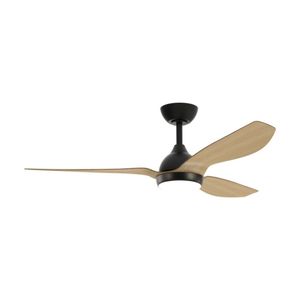 FanForce Revo Smart DC Ceiling Fan W/ LED Light & Remote 48in Black/Oak