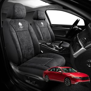 Australian Goose Edition Front Seat Covers for Honda Accord 2022 - 2024 (CY, 11th Gen) - Suede, Universal Fit - Black