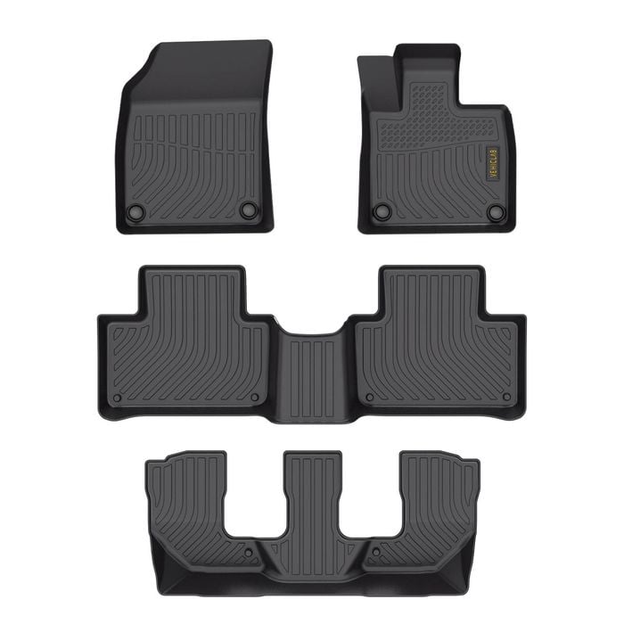 Vehiclab Volvo XC90 - 2015 - 2025 - 7 Seater - 3 ROWS - 3D/5D All Weather Moulded Car Floor Mats