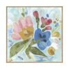 Artey | Bouquet Bounce I - Framed Canvas - Natural Frame - 64 x 64cm