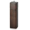 Square Pepper Mill 21.5 X 5cm Rubber Wood Body With Zinc Alloy Grinder