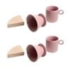 2PK Coffee Culture 320ml Ceramic Coffee Pour Over Mug/Dripper w/ Filter Set Pink